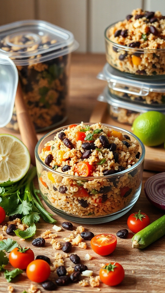 nutritious quinoa bean salad qc55r