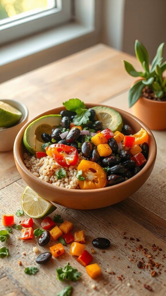 nutritious quinoa black bean bowls 1hrav nutritious quinoa black bean bowls 1hrav