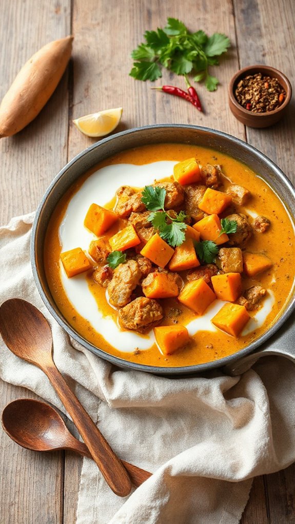 nutritious turkey sweet potato curry wzgre