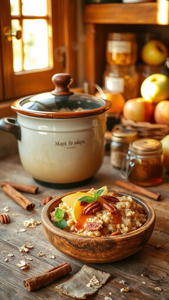 nutty maple apple oatmeal recipe tdwru