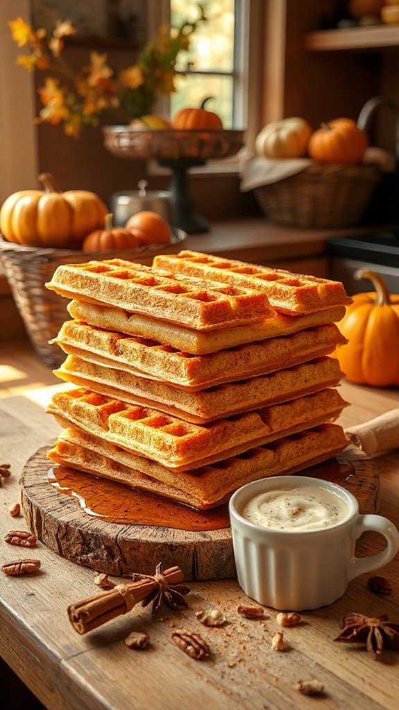 nutty pumpkin spice waffles vo33j nutty pumpkin spice waffles vo33j