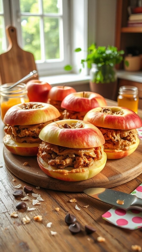 peanut butter apple sandwiches asfjn peanut butter apple sandwiches asfjn