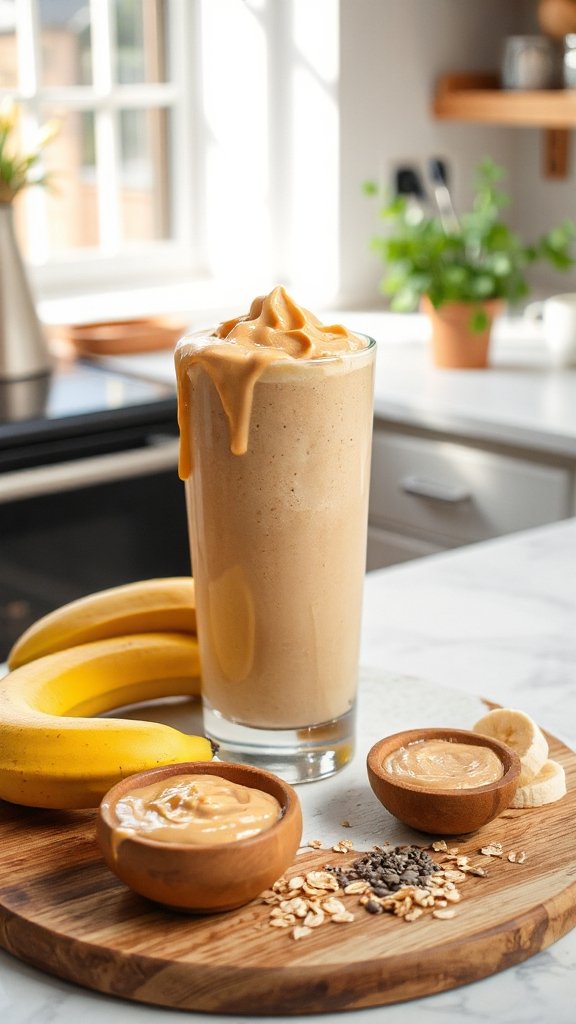 peanut butter banana smoothie qygjk