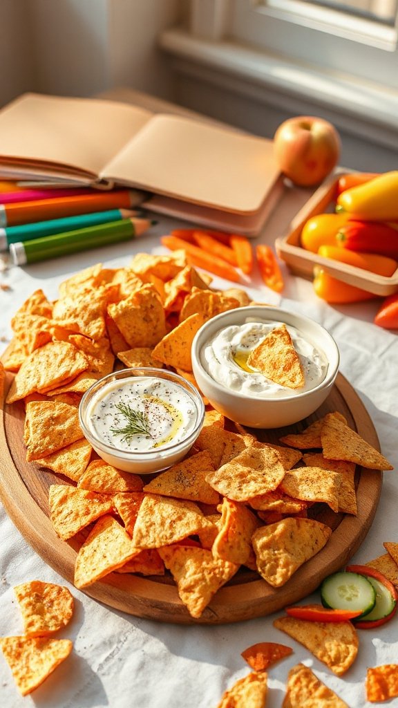 pita chips with tzatziki dip zvtly pita chips with tzatziki dip zvtly