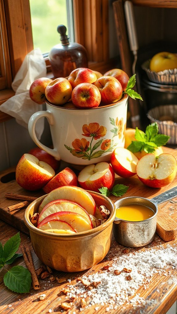 preparing apples for blondies f8fpg