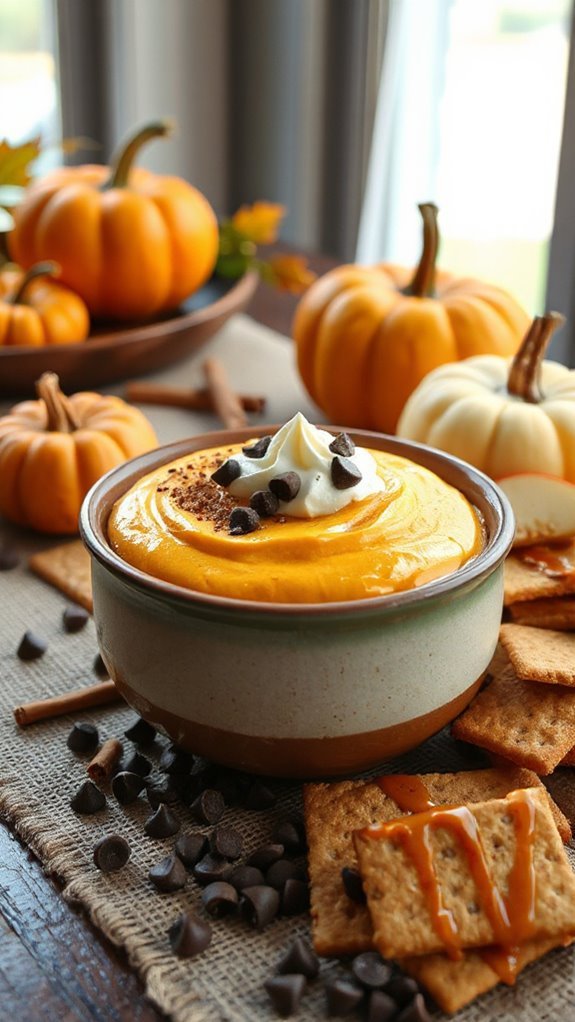 pumpkin cheesecake chocolate dip ue0e8 pumpkin cheesecake chocolate dip ue0e8