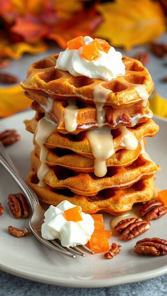 pumpkin spice cinnamon roll waffles pk01u pumpkin spice cinnamon roll waffles pk01u