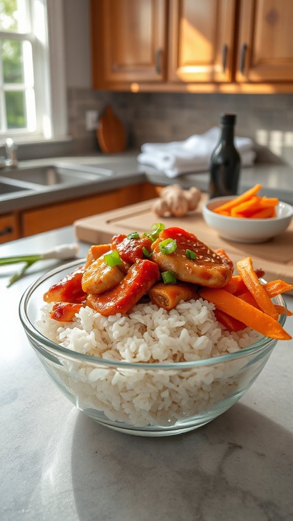 quick chicken teriyaki bowl 7sdcw quick chicken teriyaki bowl 7sdcw