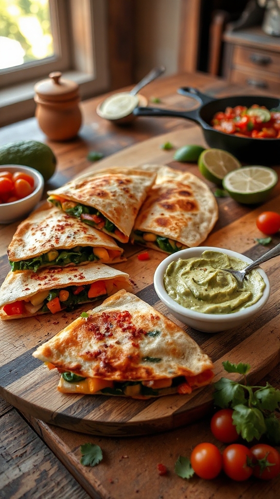 quick customizable veggie quesadillas tq6qu