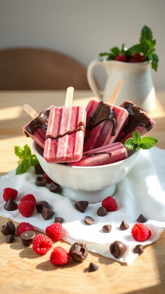 raspberry chocolate yogurt pops 51k1a raspberry chocolate yogurt pops 51k1a