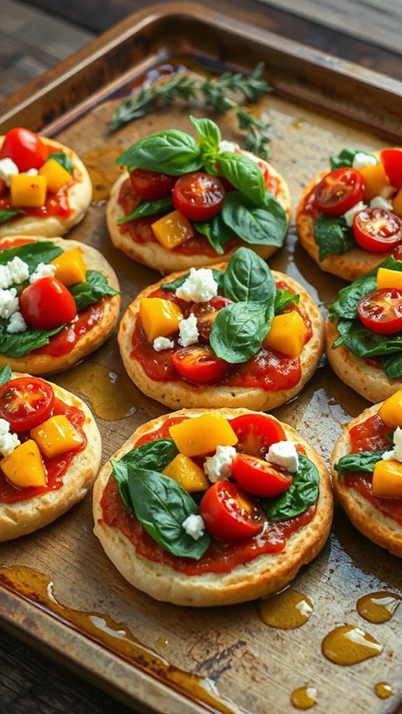 roasted red pepper mini pizzas hzzrh roasted red pepper mini pizzas hzzrh