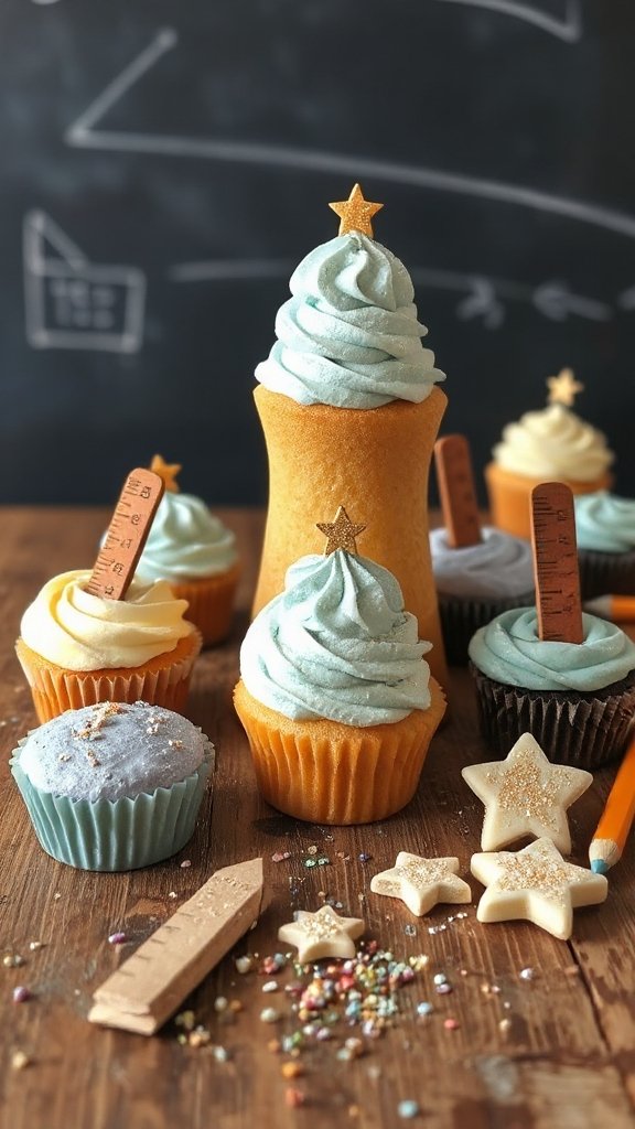 ruler themed school celebration cupcakes 5hd7h ruler themed school celebration cupcakes 5hd7h