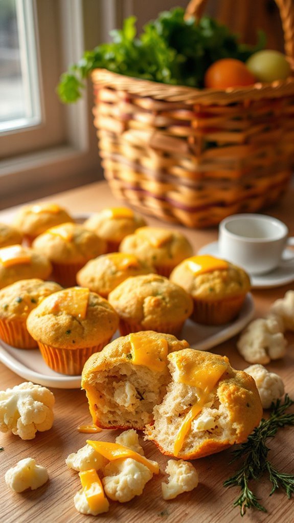 savory cauliflower cheese muffins p8uxq