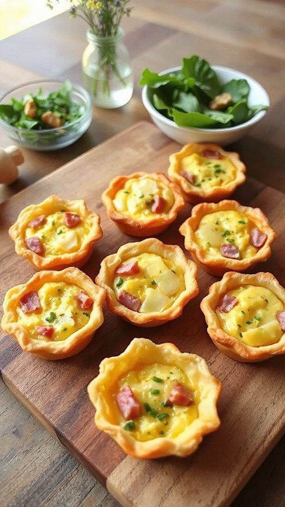 savory ham and egg quiches wrllz savory ham and egg quiches wrllz