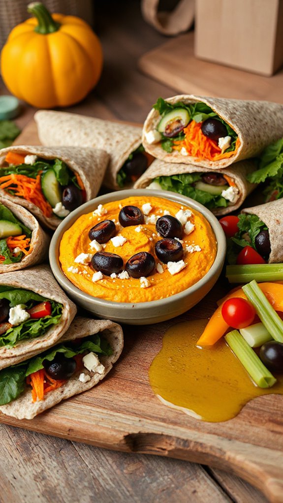 savory mediterranean pumpkin hummus aemgy