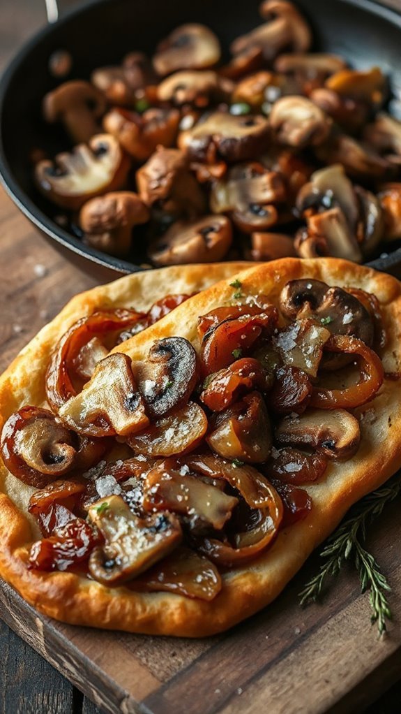 savory mushroom onion flatbread xy83i savory mushroom onion flatbread xy83i