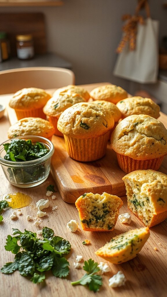 savory spinach feta muffins kycct savory spinach feta muffins kycct