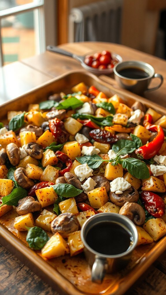 savory spinach mushroom breakfast bake p84b3