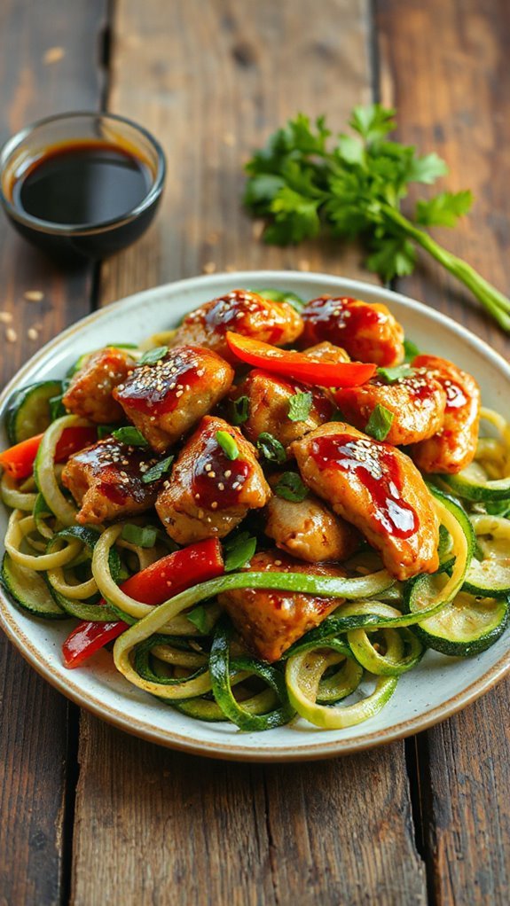 sesame ginger chicken zucchini stir fry c3egr sesame ginger chicken zucchini stir fry c3egr