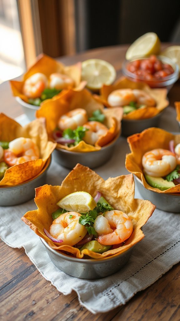 shrimp avocado taco cups 5xfzk shrimp avocado taco cups 5xfzk