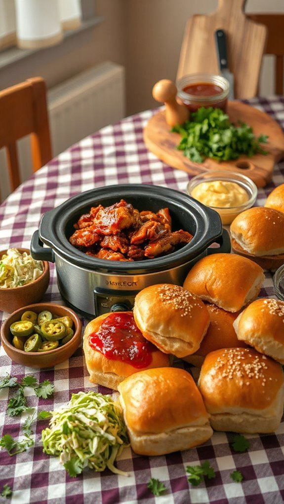 slow cooker bbq chicken sliders iif81 slow cooker bbq chicken sliders iif81