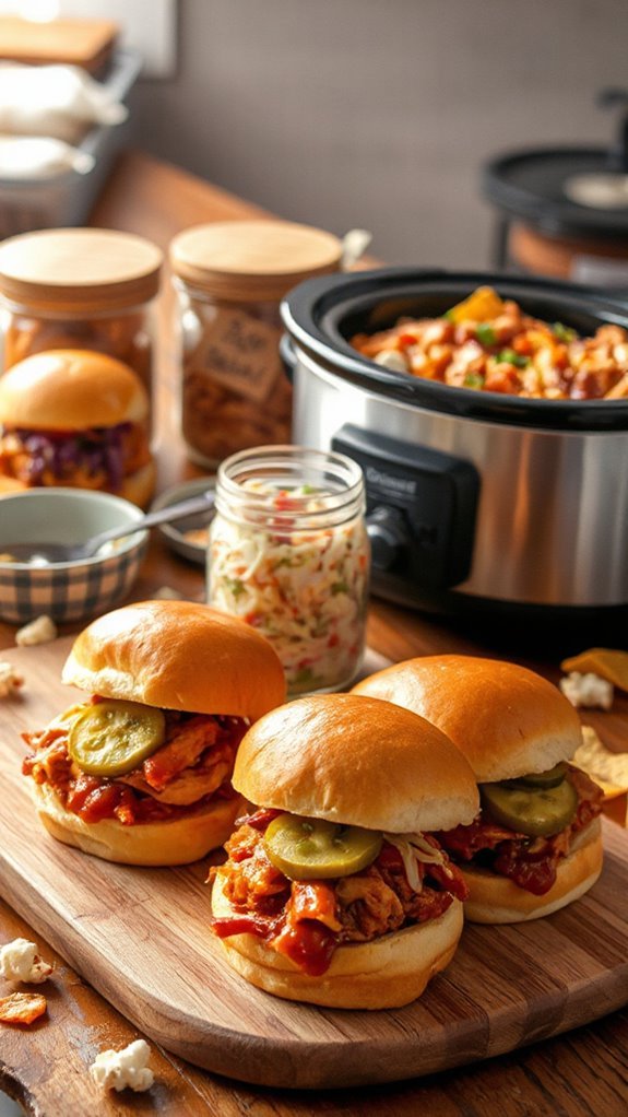 slow cooker bbq chicken sliders yqwwt slow cooker bbq chicken sliders yqwwt