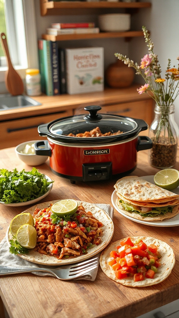 slow cooker chicken tacos efxkt
