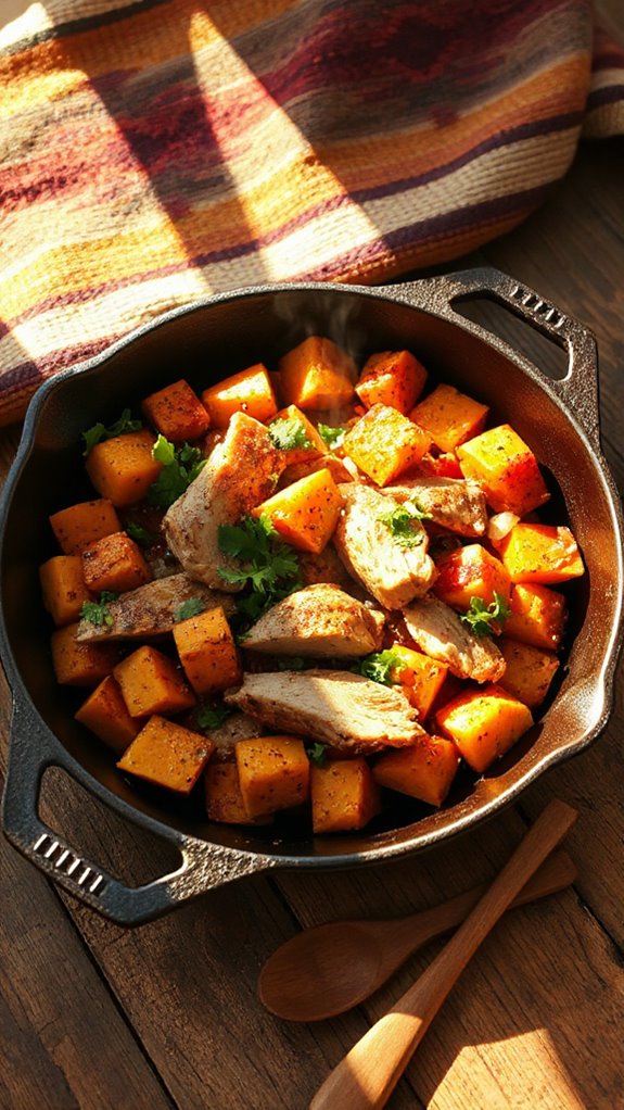 southwest turkey sweet potato skillet zd3ml
