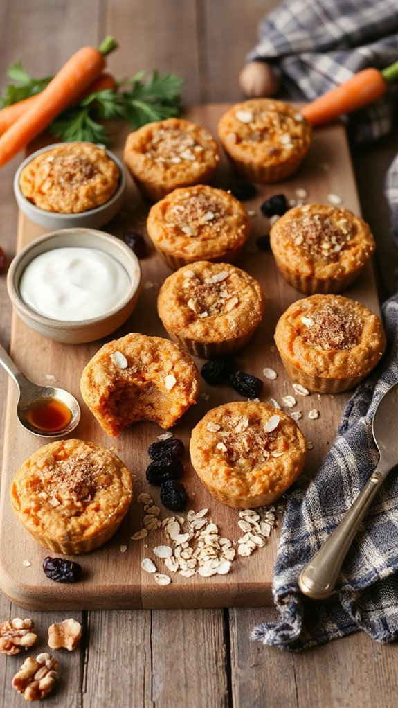 spiced carrot cake oatmeal cups z1ygo spiced carrot cake oatmeal cups z1ygo