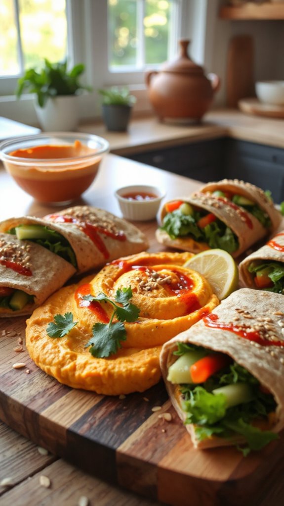 spicy harissa pumpkin hummus h8ugn