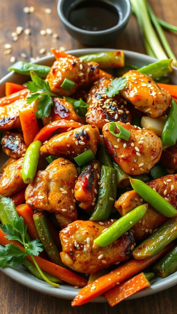 spicy sesame ginger chicken stir fry bwdeo spicy sesame ginger chicken stir fry bwdeo