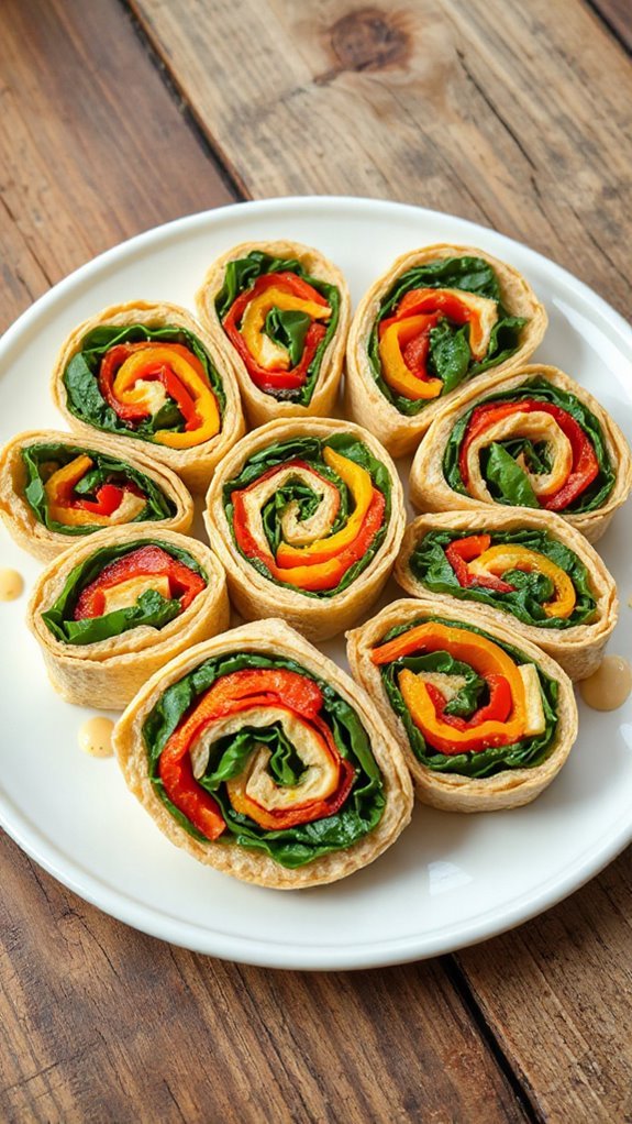 spinach bell pepper pinwheels y77lv 1 spinach bell pepper pinwheels y77lv 1