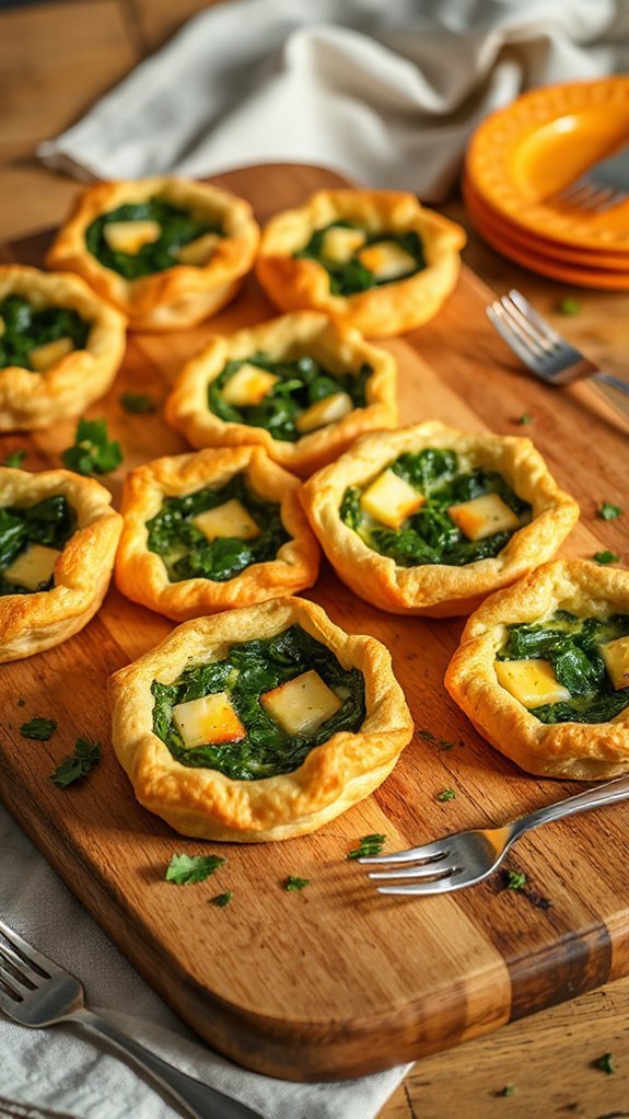 spinach cheese mini quiches c5bag 1 spinach cheese mini quiches c5bag 1