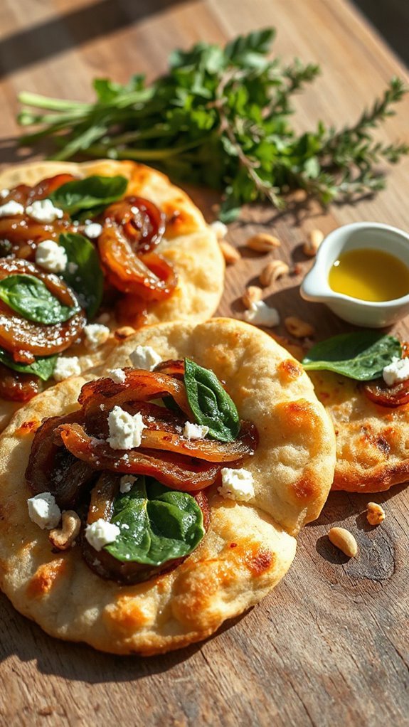 spinach feta flatbread recipe 3oe06 spinach feta flatbread recipe 3oe06