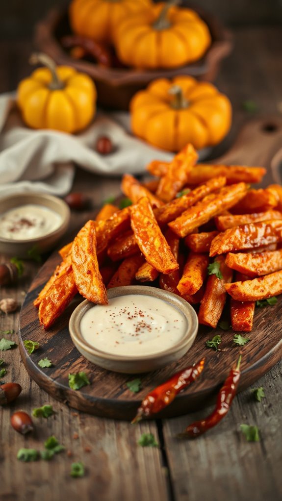 sweet and spicy carrot fries vk3rb