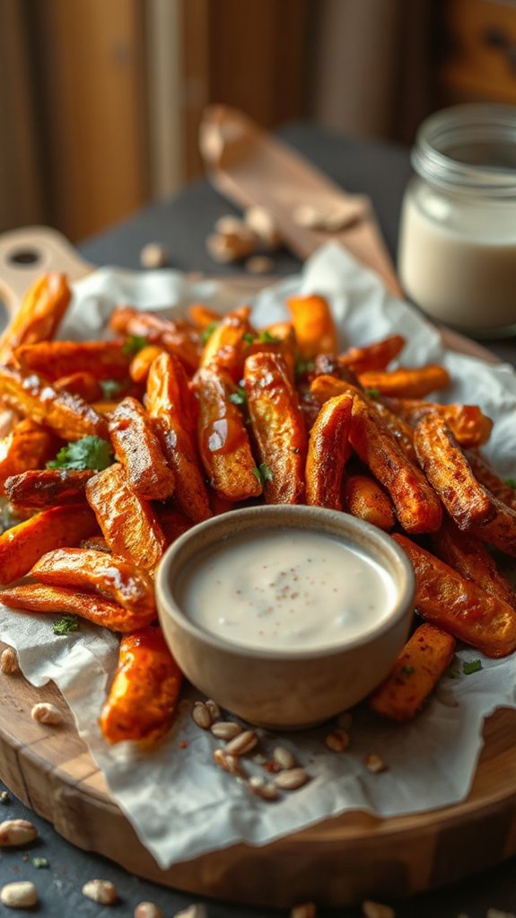 sweet smoky maple carrot fries kjz8b