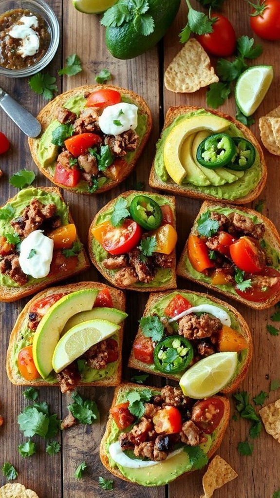 taco avocado toast recipe qpi0d taco avocado toast recipe qpi0d