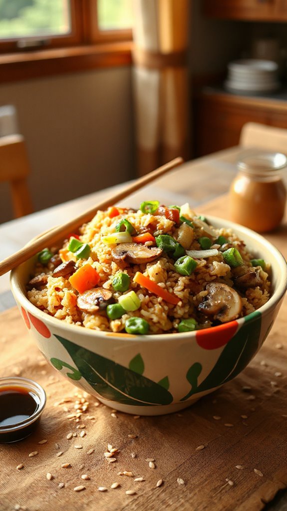 teriyaki veggie fried rice hi8zx