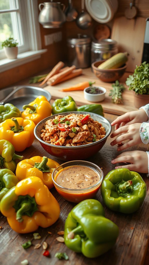thai peanut chicken peppers adhjc thai peanut chicken peppers adhjc