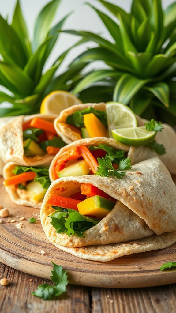 thai peanut hummus wraps cx0vz