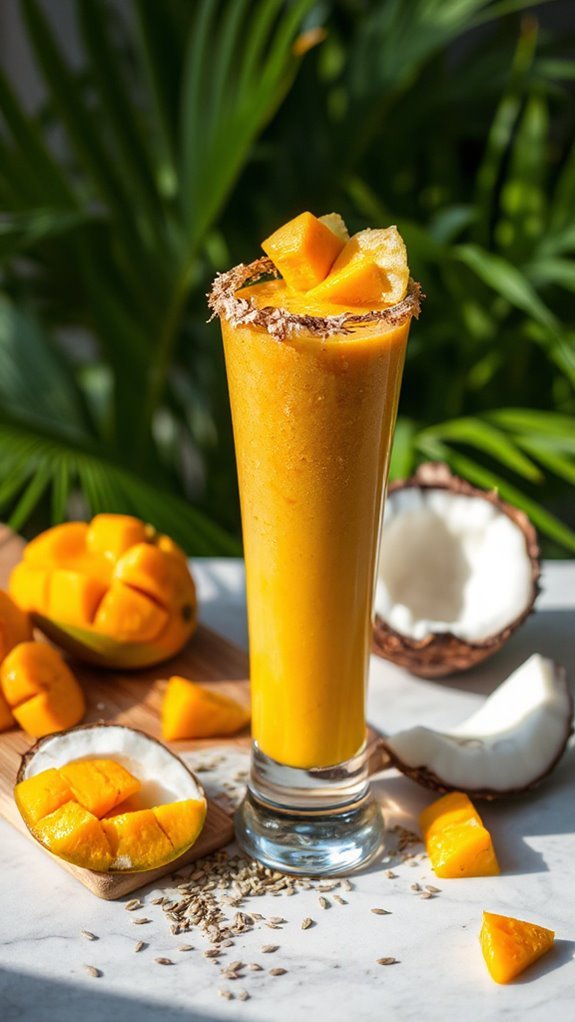 tropical mango coconut smoothie oind6 tropical mango coconut smoothie oind6