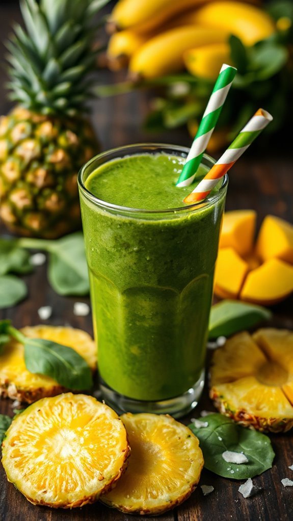 tropical spinach smoothie delight vfgfs tropical spinach smoothie delight vfgfs