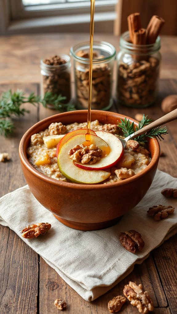 vegan maple apple oatmeal recipe 8pglc