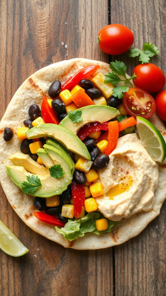 vibrant black bean wrap zh7ym