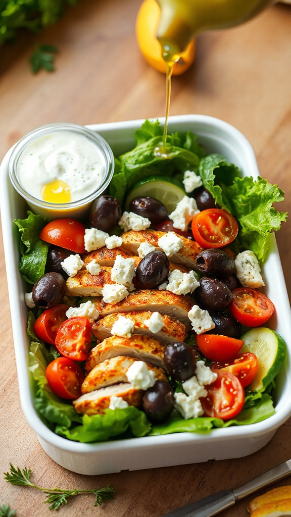 vibrant greek chicken salad jryck