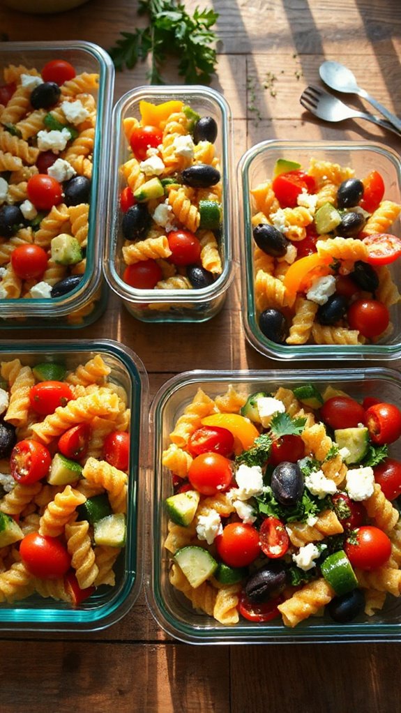 vibrant mediterranean pasta salad b7k5f