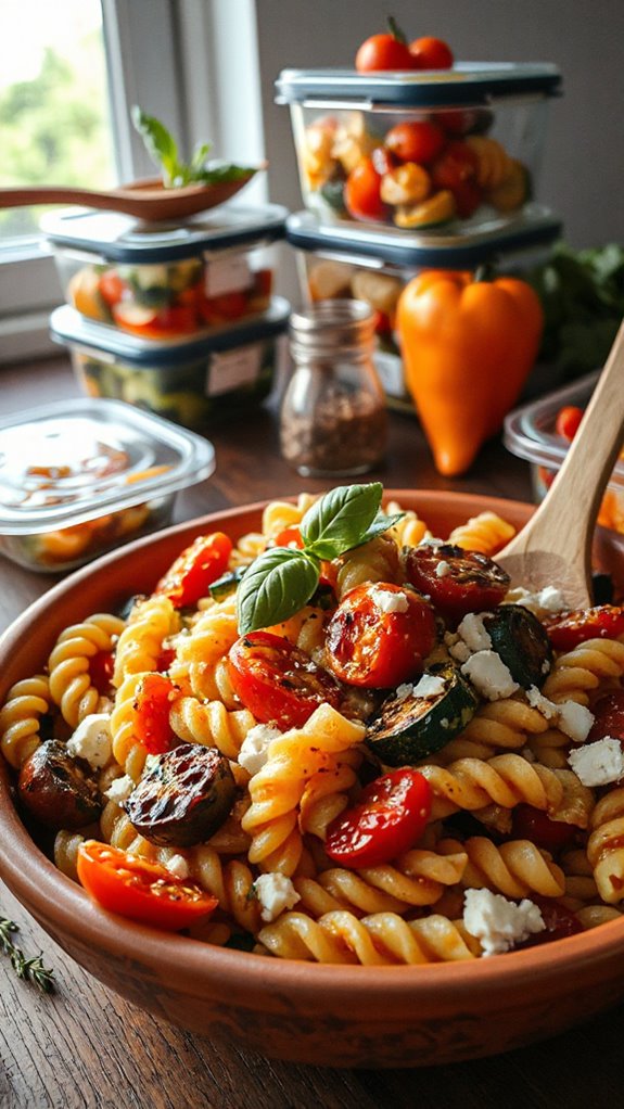 vibrant roasted vegetable pasta x7kzm