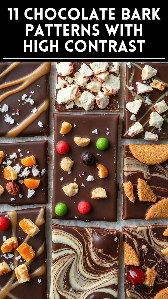 11 Chocolate Bark Patterns With High Contrast