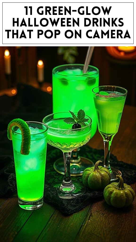 11 Green-Glow Halloween Drinks That Pop On Camera