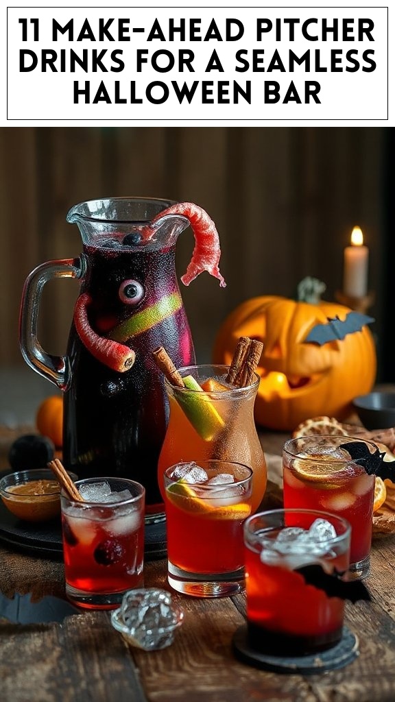 11 Make-Ahead Pitcher Drinks For A Seamless Halloween Bar